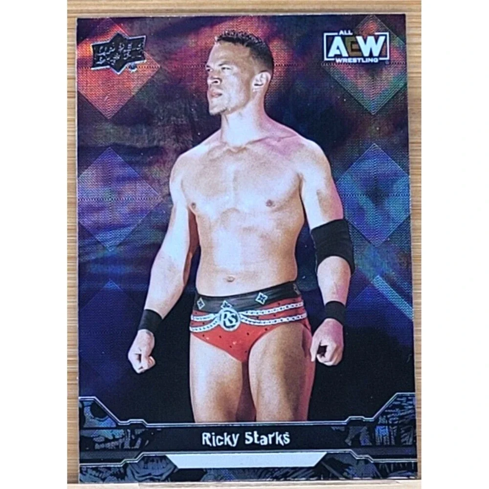 2023 UPPER DECK AEW‎ RICKY STARKS DIAMOND PLATE Ricky Saints WWE WWF